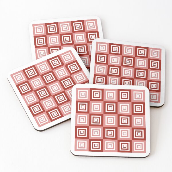 Item preview, Geometric Pattern Checkerboard Style (Red) designed and sold by pefdesign.