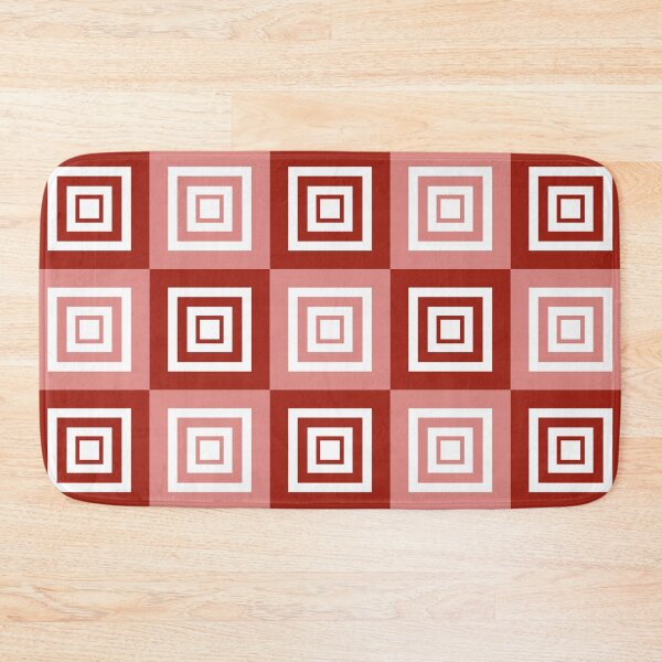 Item preview, Geometric Pattern Checkerboard Style (Red) designed and sold by pefdesign.