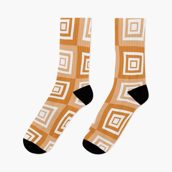 Item preview, Geometric Pattern Checkerboard Style (Orange) designed and sold by pefdesign.