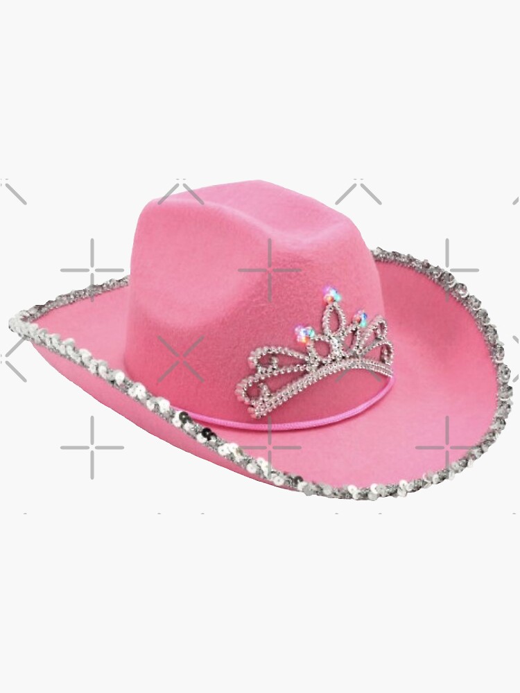 Pink Cowgirl Hat Sticker By Shelbsericks8 Redbubble