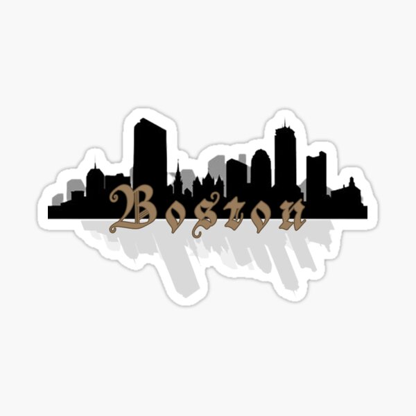 Boston Skyline Sticker