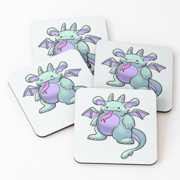 Item preview, purple green round dragon friend designed and sold by WormLasagna.