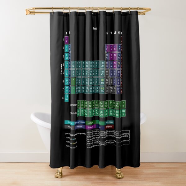 #Periodic #Table of #Elements #PeriodicTableofElements Shower Curtain