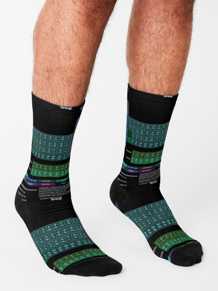 Alternate view of #Periodic #Table of #Elements #PeriodicTableofElements Socks