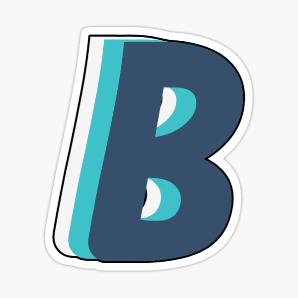 "Letter B" Sticker For Sale By Njxstickers | Redbubble