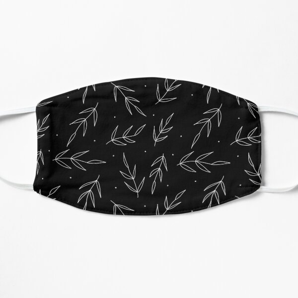 Minimal Botanicals - Black Flat Mask