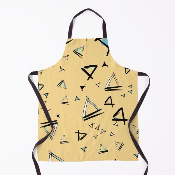 Item preview, Doodle Triangles on a yellow background designed and sold by Meg M Studio.