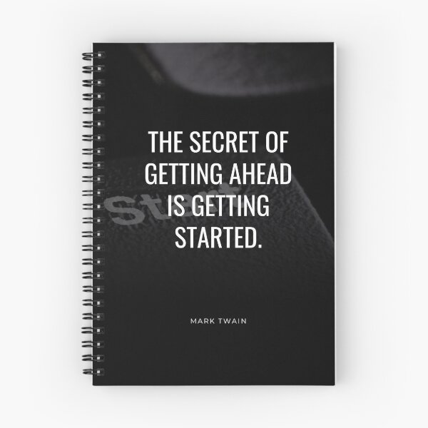 Item preview, Get Started - Inspirational Quote by Mark Twain designed and sold by LifeOnWords.