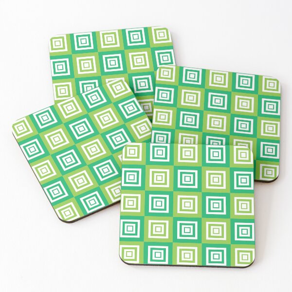 Item preview, Geometric Pattern Checkerboard Style (Light Green) designed and sold by pefdesign.
