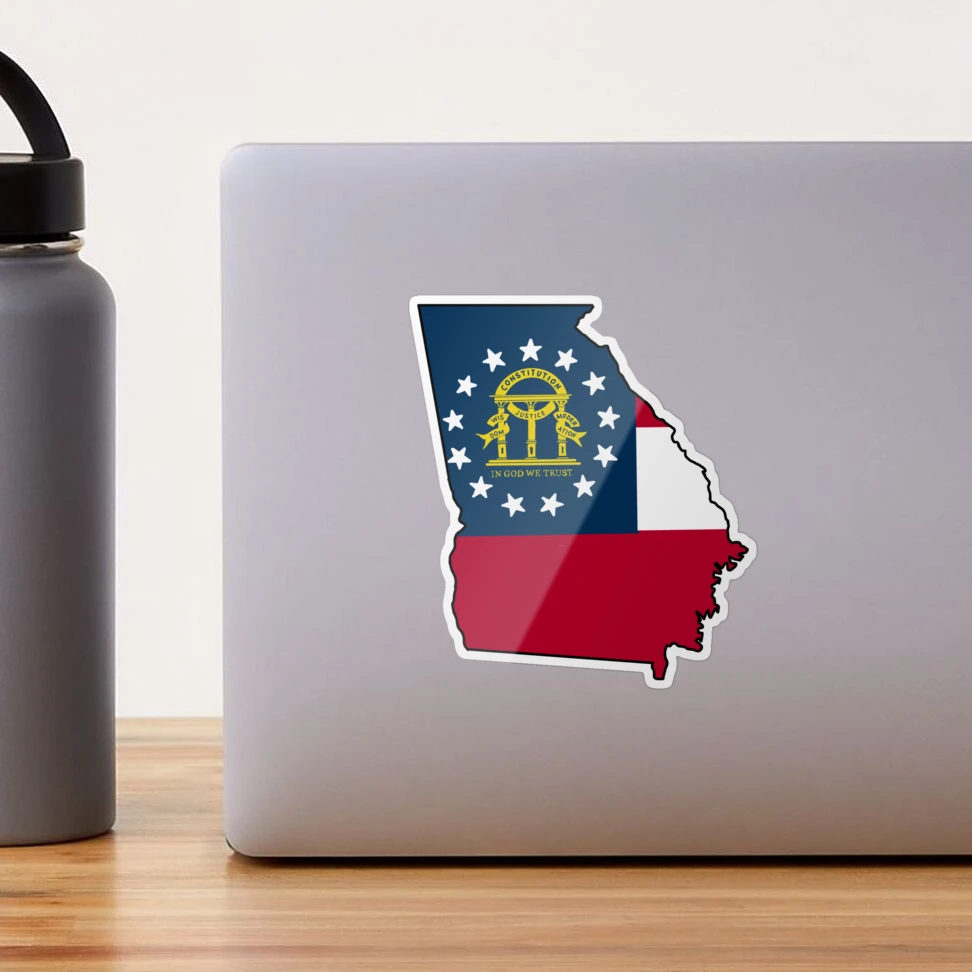 Us State Stickers Georgia Flag GA US State Decal Sticker Car Vinyl ...