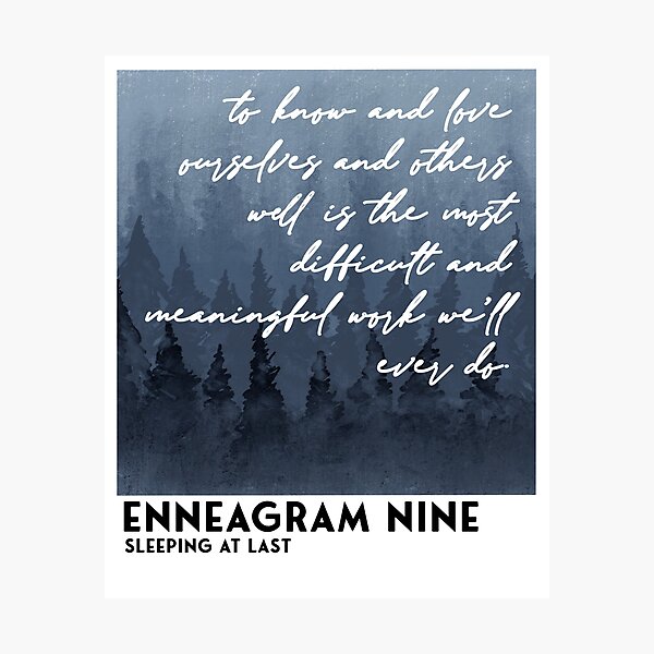 Item preview, Enneagram Nine Sleeping At Last  designed and sold by Jodiecreates.