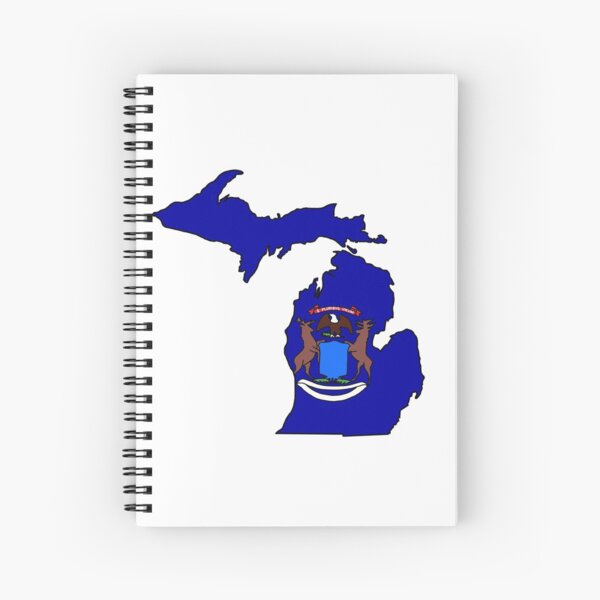Item preview, Michigan state map with state outline designed and sold by okunicka.
