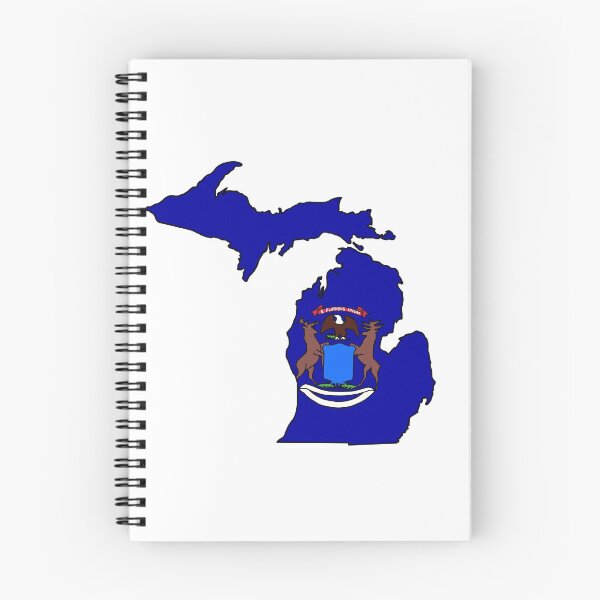 Item preview, Michigan state map with state outline designed and sold by okunicka.
