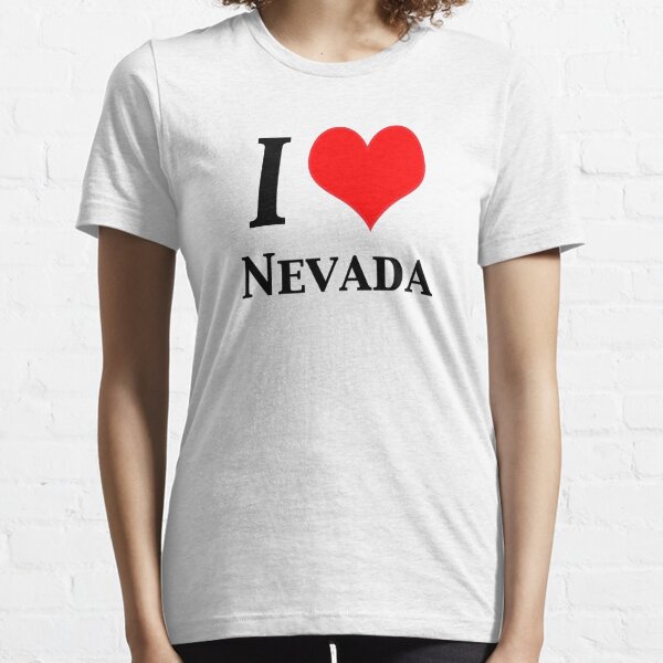 I Love Nevada T-Shirt Heart NV Womens 