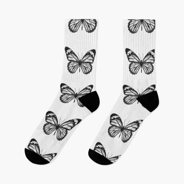 Item preview, Black and White Monarch Butterfly designed and sold by loriarts.