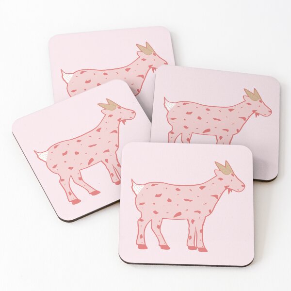 Item preview, Strawberry Ice Cream Goat (pink background)  designed and sold by elrathia.