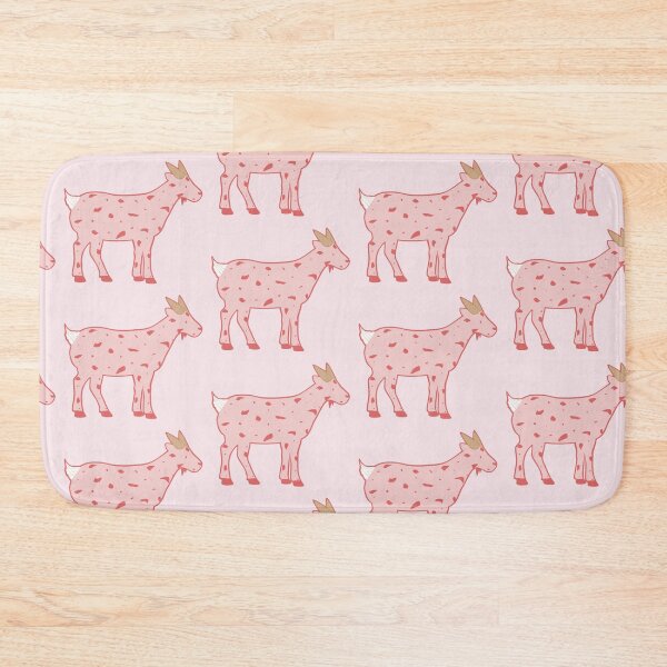 Item preview, Strawberry Ice Cream Goat (pink background)  designed and sold by elrathia.