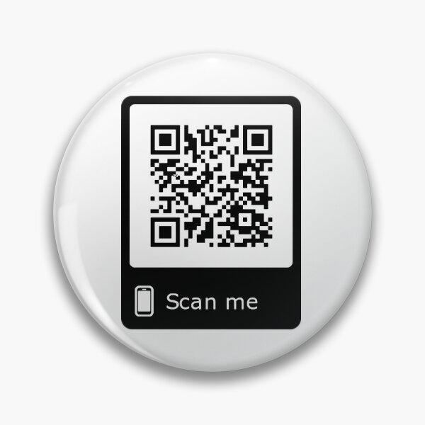 Rick Roll Link QR Code Pin