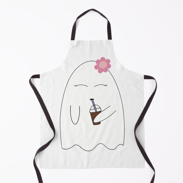 Item preview, Cute ghost drinking coffee designed and sold by PixelCookieDsgn.