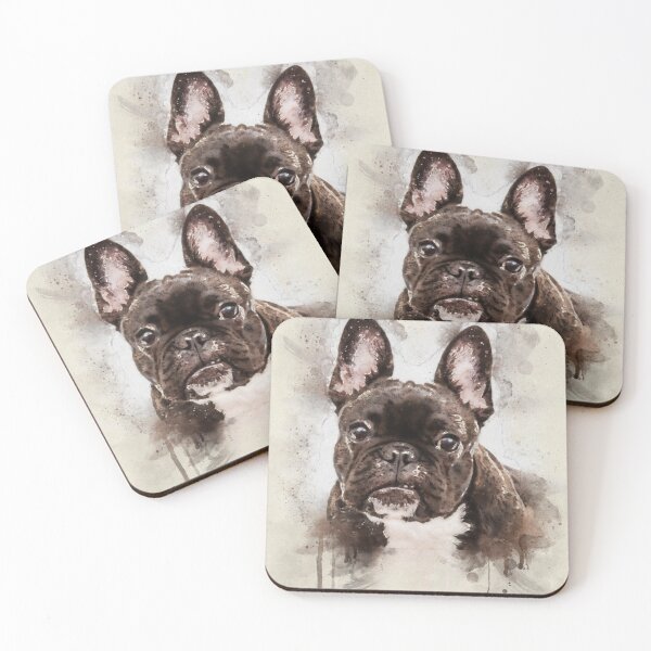 Item preview, French bulldog portrait  designed and sold by Studio13lights.