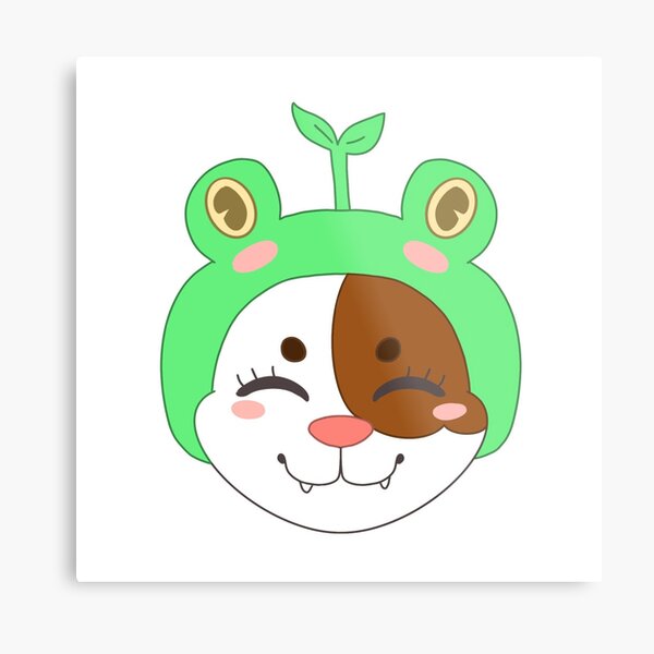 Kitty with frog hat :) Metal Print