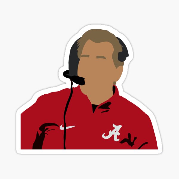 &ldquo;Nick Saban " Sticker for Sale by rdshe096 | Redbubble