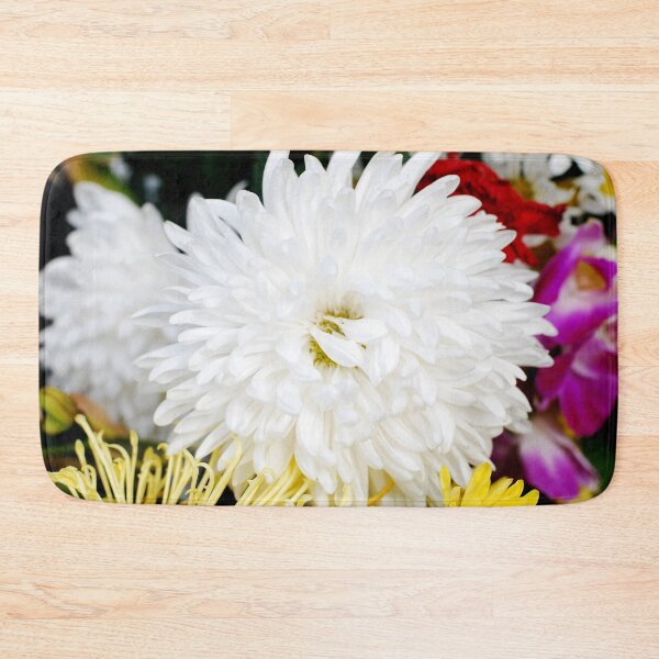 Item preview, SOFT FLUFFY WHITE CHRYSANTHEMUM | Flower Photo designed and sold by PhotoStory.
