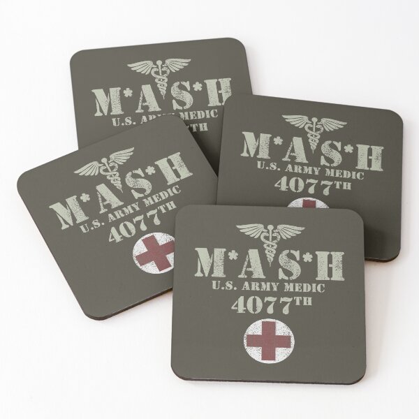 MASH (distressed design) Coasters (Set of 4)