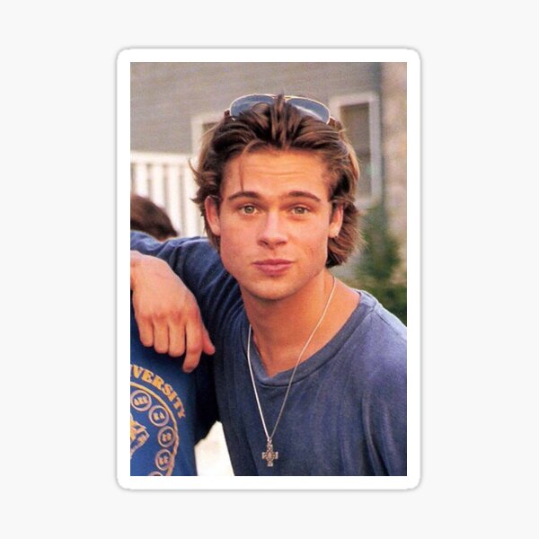 Brad Pitt vintage Sticker