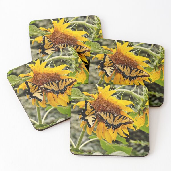 Item preview, Butterflies on sunflower designed and sold by bwatkinsphoto.