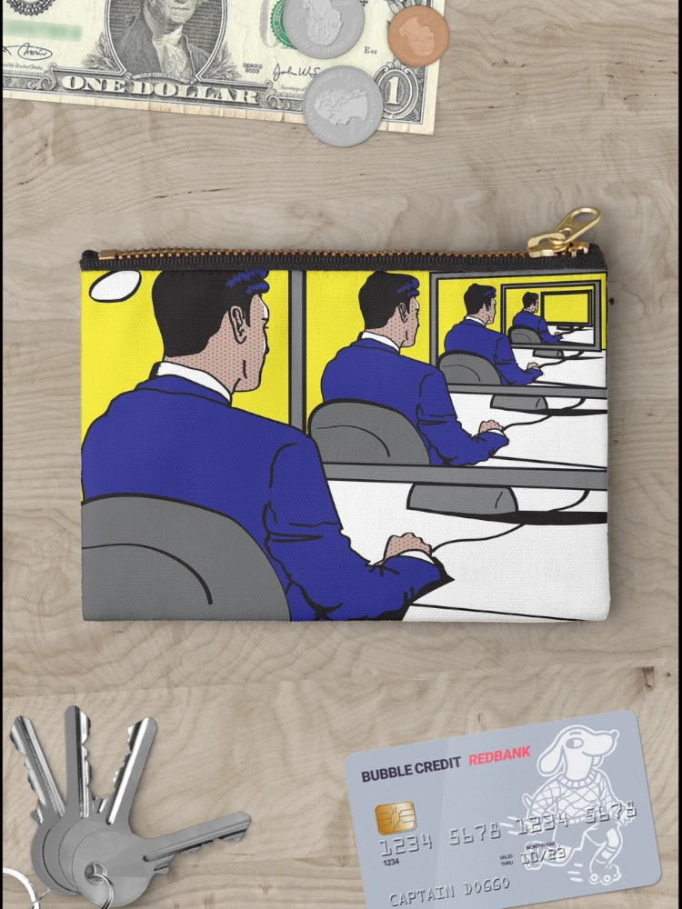 Thumbnail 3 of 4, Zipper Pouch, Smart Digital Algorithm Poster Design designed and sold by whyhowie.
