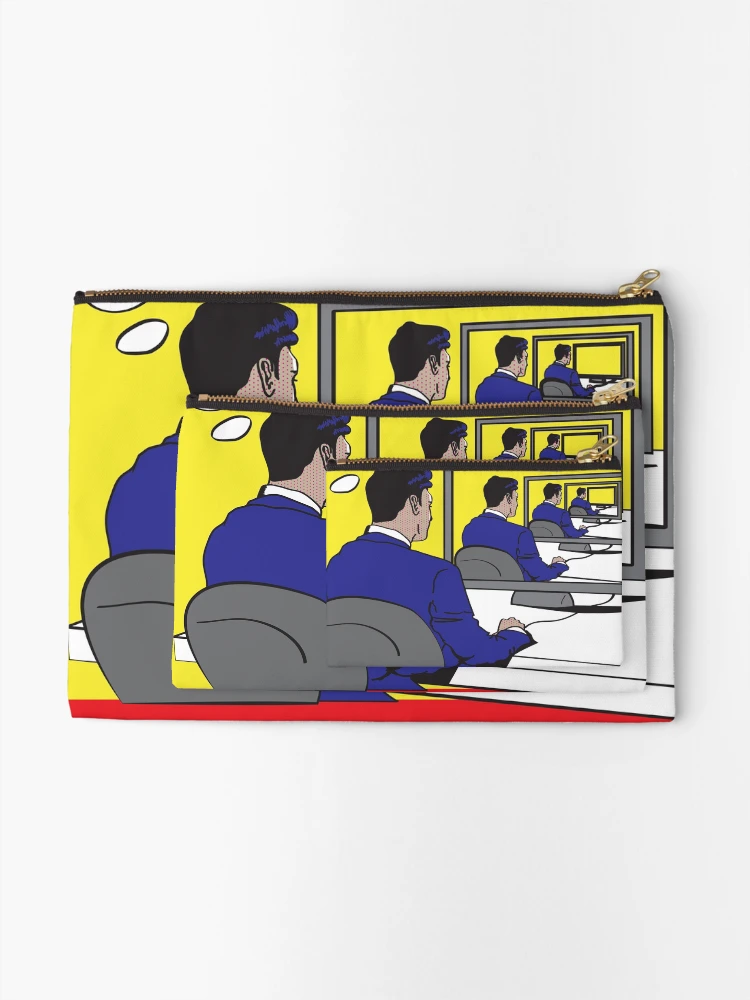 Thumbnail 2 of 4, Zipper Pouch, Smart Digital Algorithm Poster Design designed and sold by whyhowie.