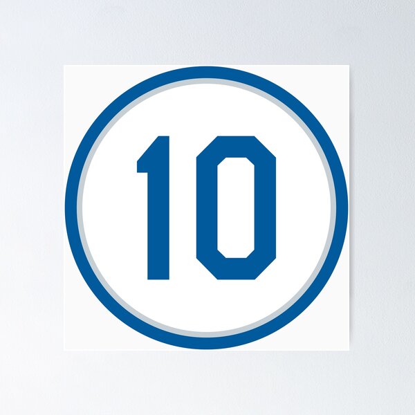 Item preview, Justin Turner #10 Jersey Number designed and sold by StickBall.
