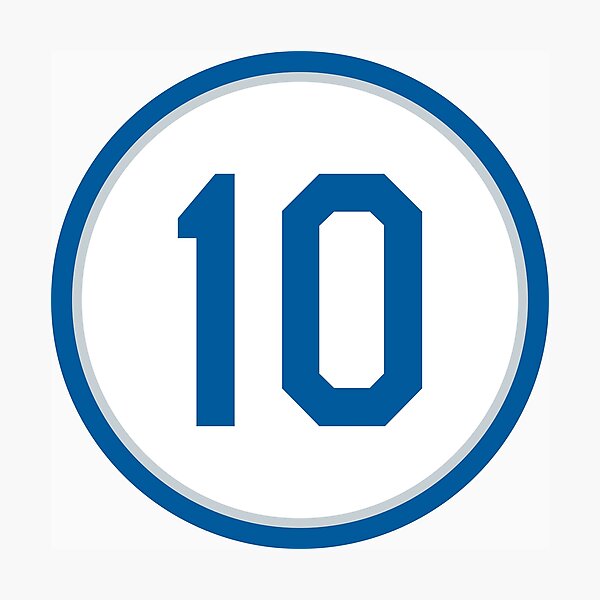 Item preview, Justin Turner #10 Jersey Number designed and sold by StickBall.