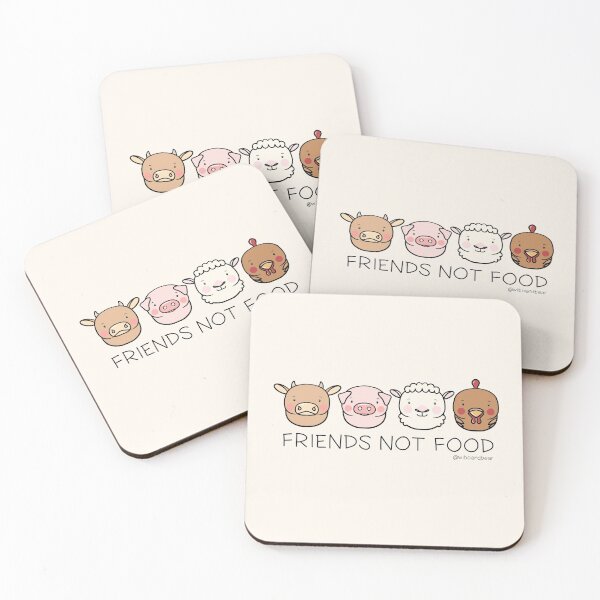 Item preview, FRIENDS NOT FOOD VEGAN designed and sold by wiboandbear.