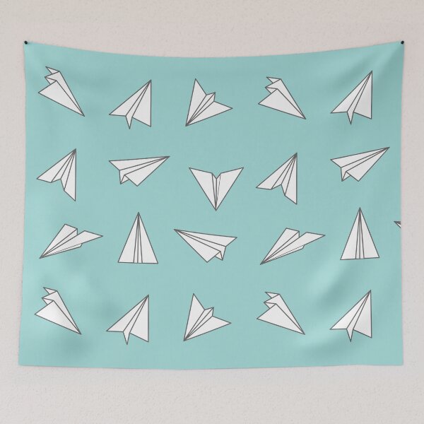 Item preview, Paper Planes Pattern Print designed and sold by Lucy Ortiz Studio.