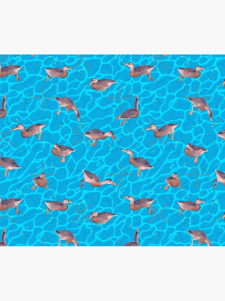 Imagen 6 de 6, Manta con la obra ¡A los patos les encantan los guisantes y el maíz!, diseñada y vendida por Sabtastic.