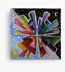 Small World; Big City. Canvas Print