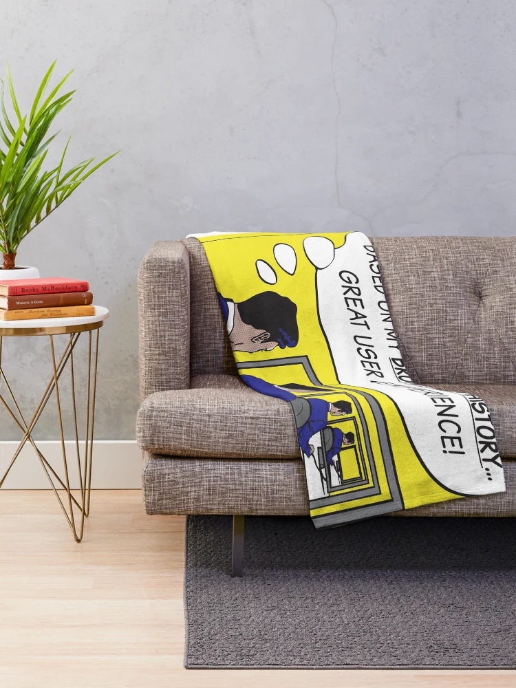Thumbnail 2 of 6, Throw Blanket, Smart Digital Algorithm Poster Design designed and sold by whyhowie.