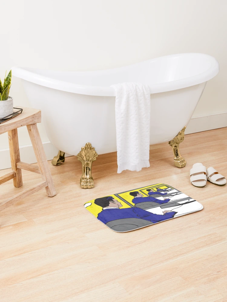 Thumbnail 2 of 6, Bath Mat, Smart Digital Algorithm Poster Design designed and sold by whyhowie.