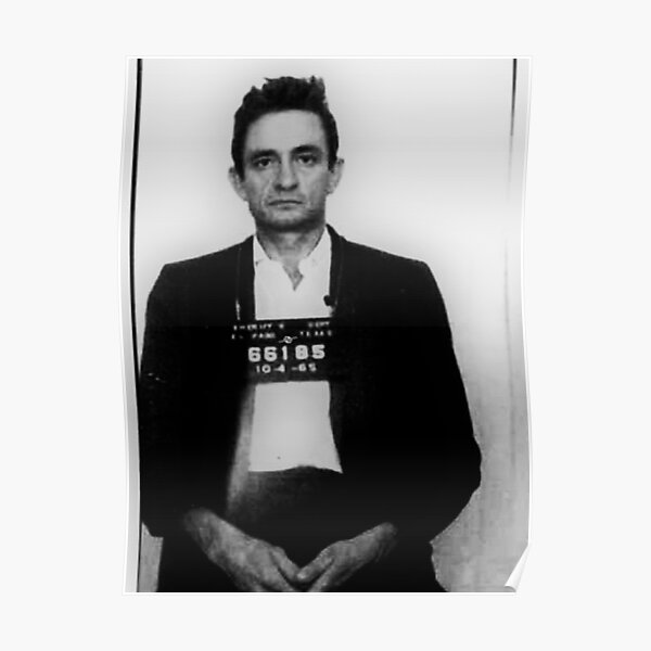 Johnny Cash Mug Schuss Vertikal Poster