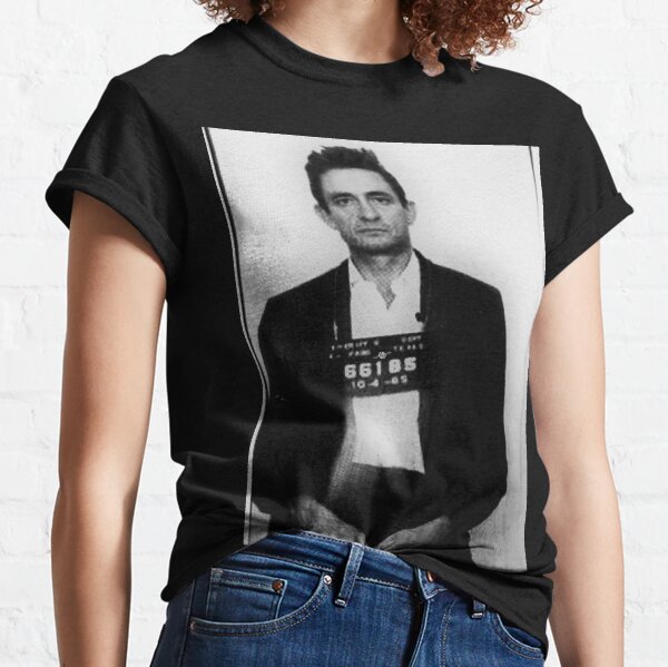 Johnny Cash Mug Shot Vertical Classic T-Shirt