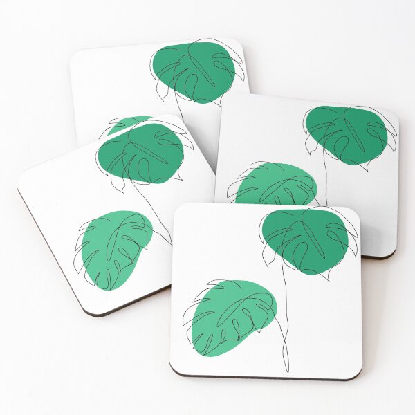 Monstera Coasters (Set of 4)