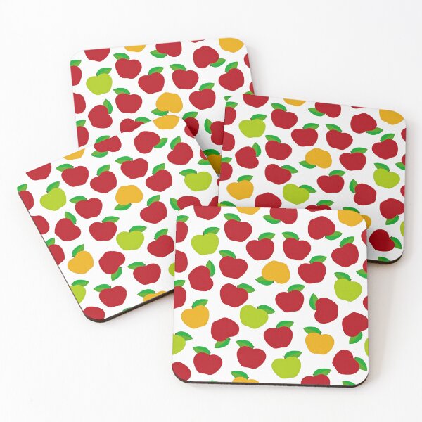 Item preview, Harvested Apple Varieties Red Yellow Green Apples Pattern designed and sold by GiftsNPatterns.
