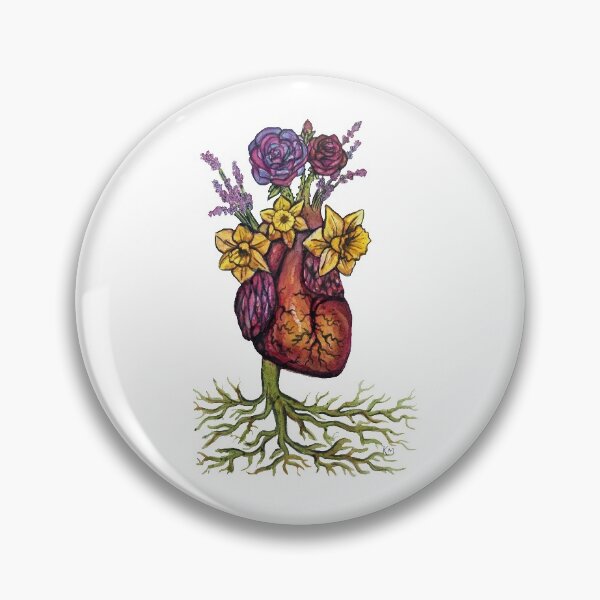 Item preview, Floral Heart | Anatomy Watercolor designed and sold by Karli Mogen.