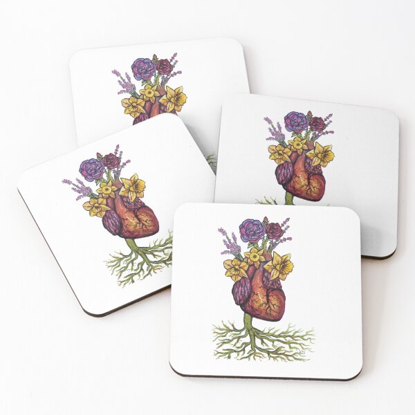 Item preview, Floral Heart | Anatomy Watercolor designed and sold by Karli Mogen.