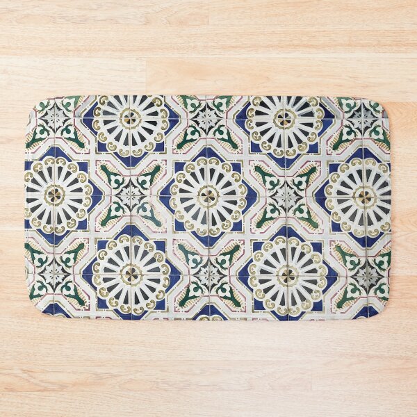 Item preview, Portuguese Tiles - Azulejo Colorful Geometric Design designed and sold by idovedesign.