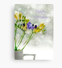 A jug of Freesia Canvas Print