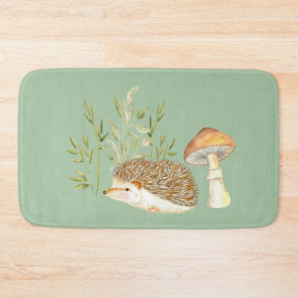Item preview, hedgehog and the mushroom designed and sold by latiendadearyam.