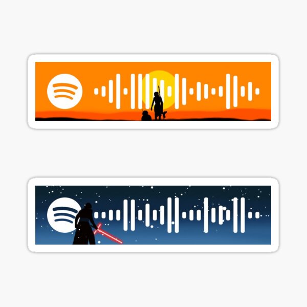 reylo spotify code pack Sticker